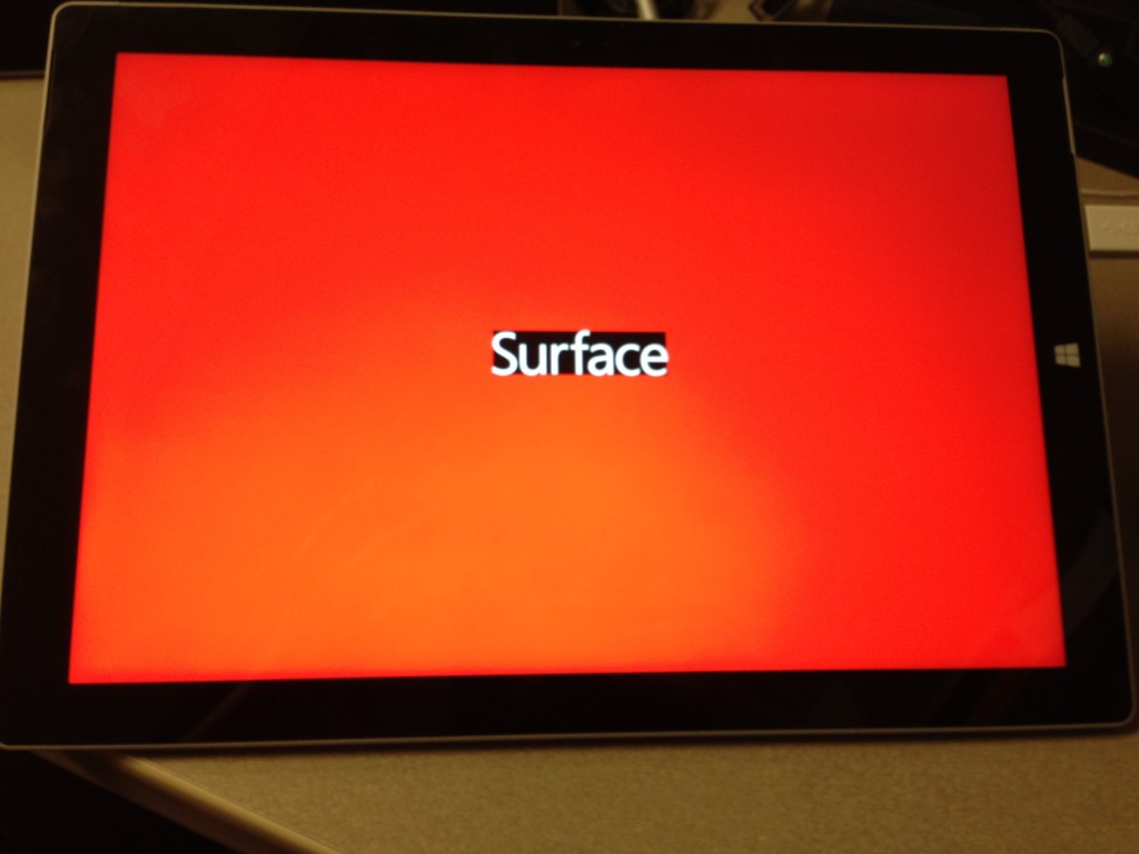 Surface Pro 3 – Red Boot Screen – The Bearded Geek